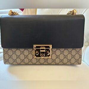 GG Supreme Monogram Medium Padlock Top Handle Bag
Brand new never used